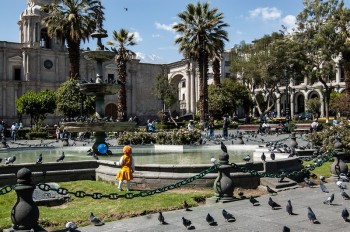 Place d'Armes d'Arequipa, Pérou voyage