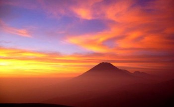 Coucher de soleil sur le Misti, Arequipa