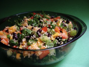 Salade de quinoa, bolivie voyage