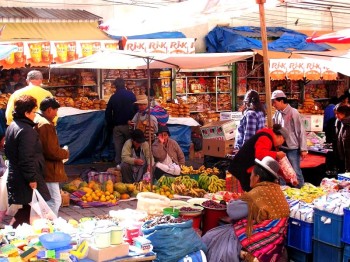 Marché à La Paz Bolivie