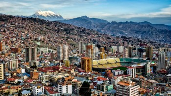 Vue générale de La Paz, Bolivie