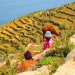 Habitants - ile du soleil - Lac Titicaca, Bolivie