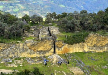 Kuelap, forteresse des Chachapoyas - vue aérienne