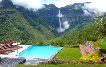 Gocta Lodge - Chachapoyas - vue Cascade de Gocta